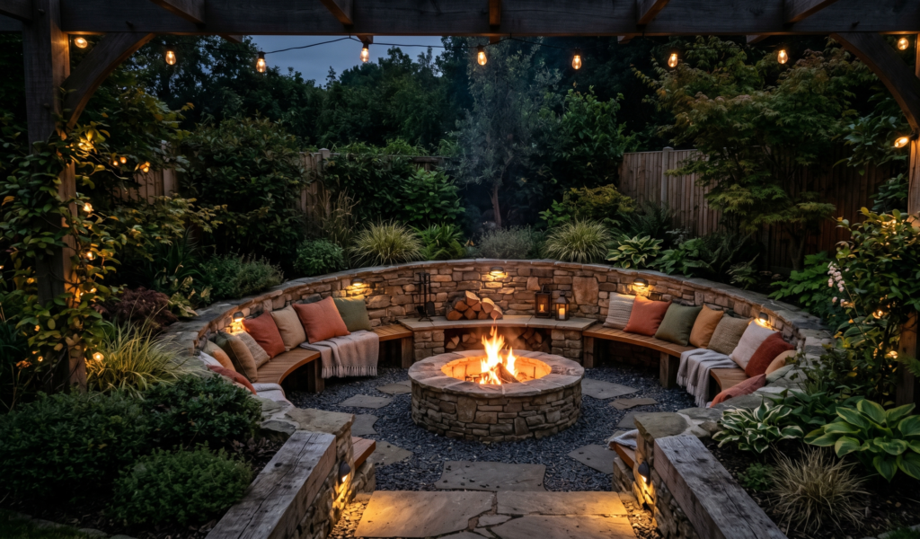 Backyard Fire Pit Landscaping Ideas