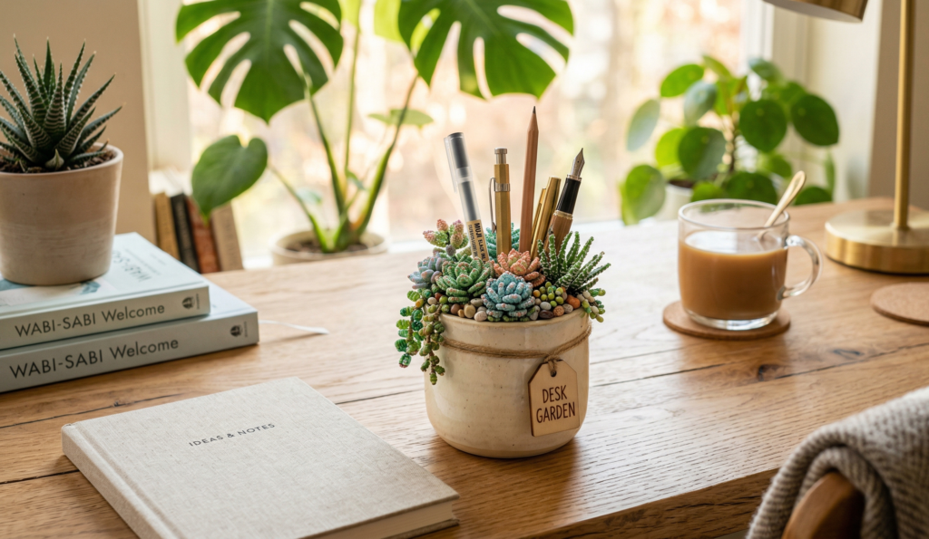 Beaded Succulents DIY Ideas
