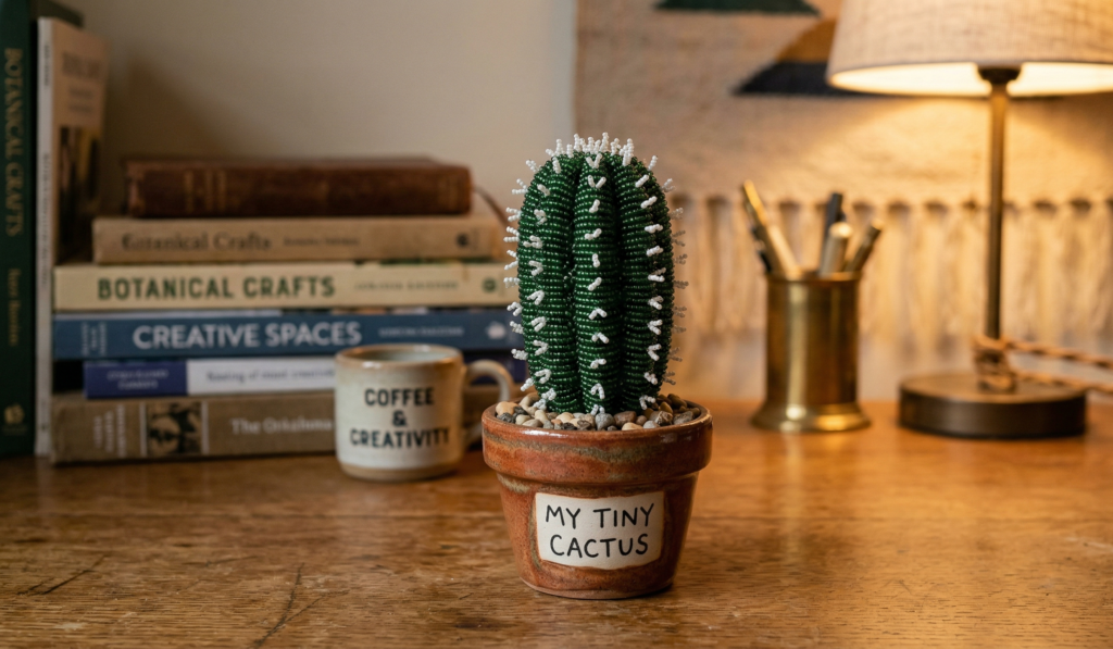 Beaded Succulents DIY Ideas