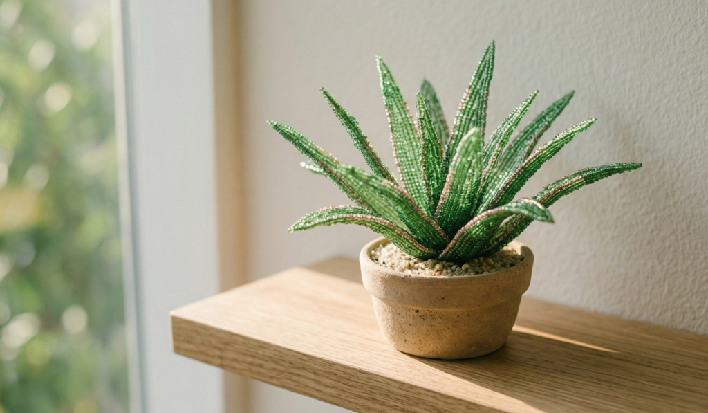 Beaded Succulents DIY Ideas