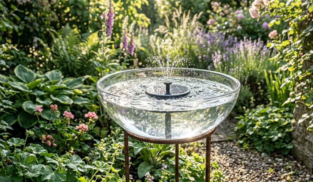 DIY Solar Bird Bath Fountain Ideas