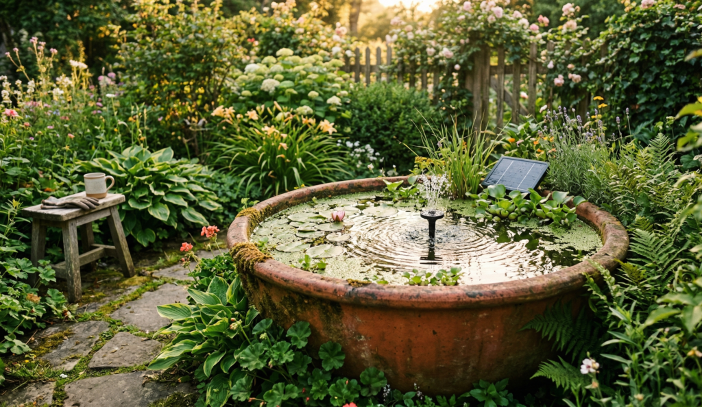 DIY Solar Bird Bath Fountain Ideas