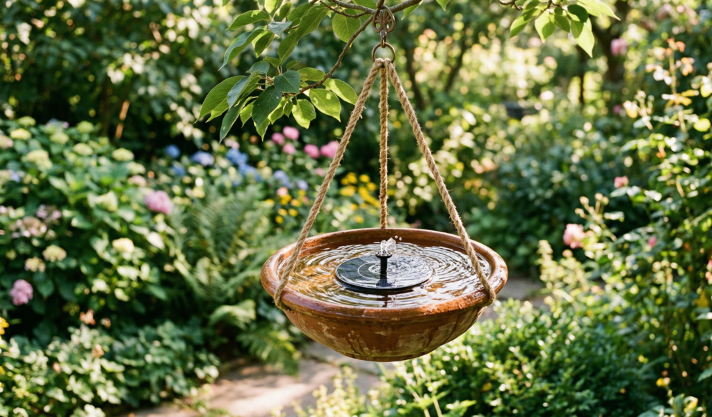 DIY Solar Bird Bath Fountain Ideas