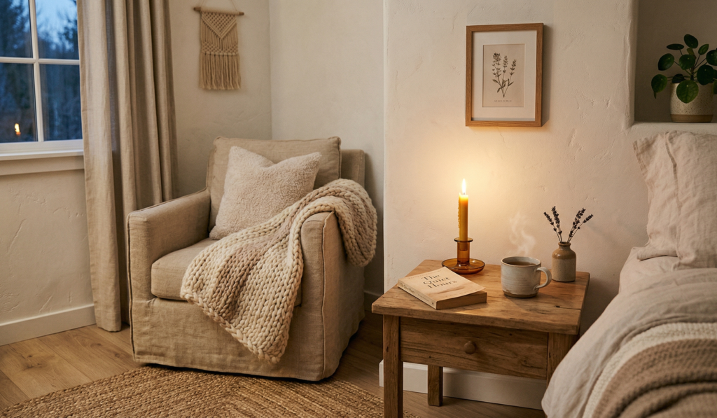 Earthy Cozy Bedroom
