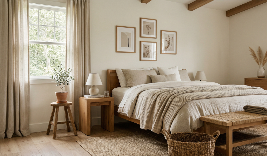Earthy Cozy Bedroom