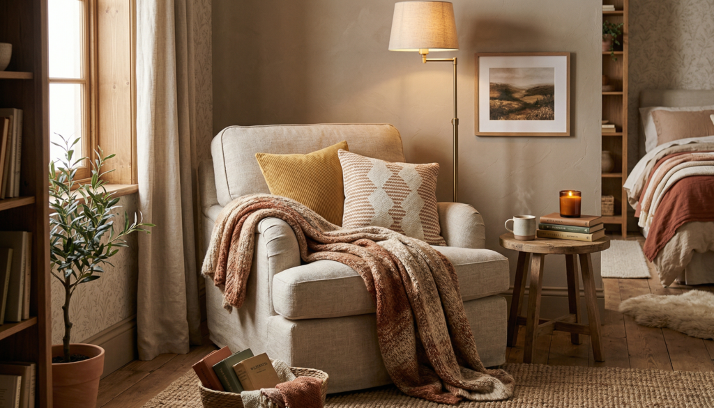 Earthy Cozy Bedroom