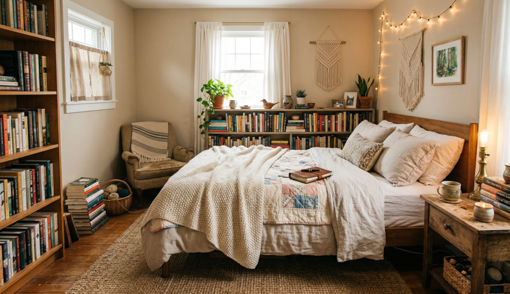 Earthy Cozy Bedroom
