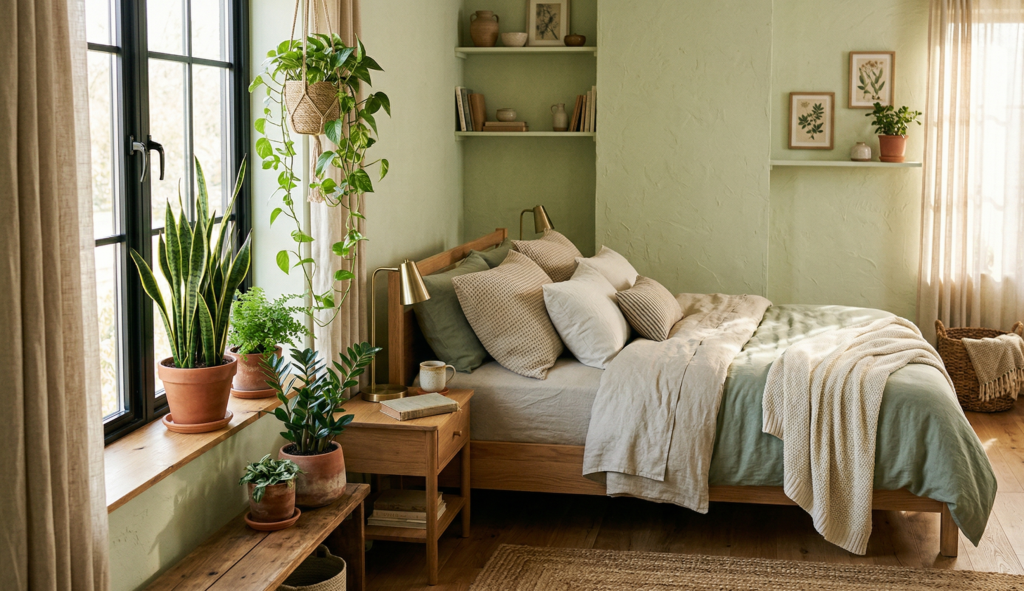 Earthy Cozy Bedroom
