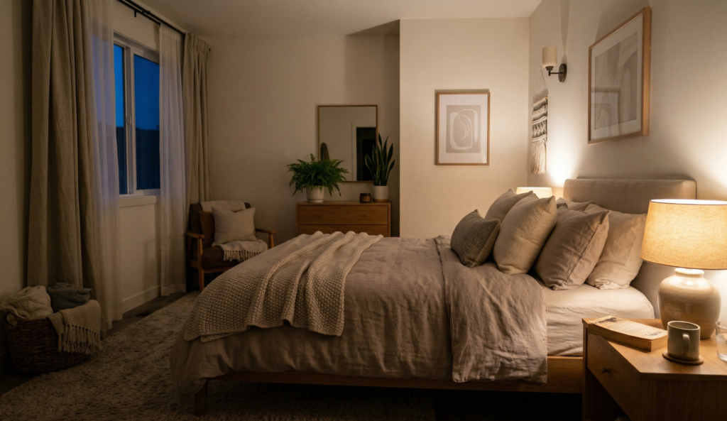 Earthy Cozy Bedroom