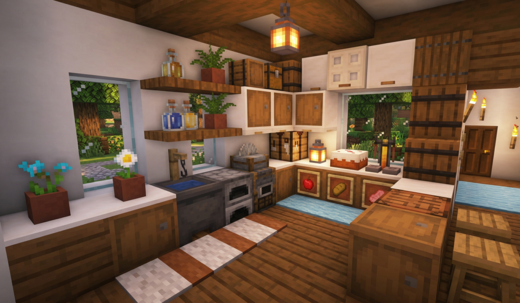 Easy Minecraft Kitchen Ideas