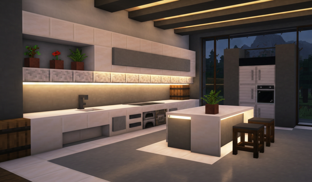 Easy Minecraft Kitchen Ideas
