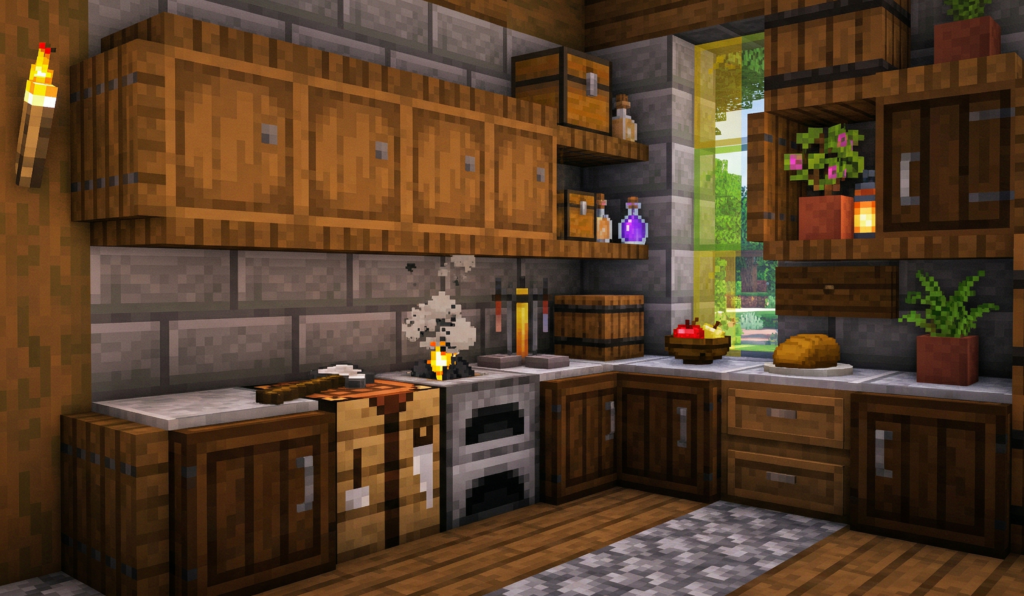 Easy Minecraft Kitchen Ideas