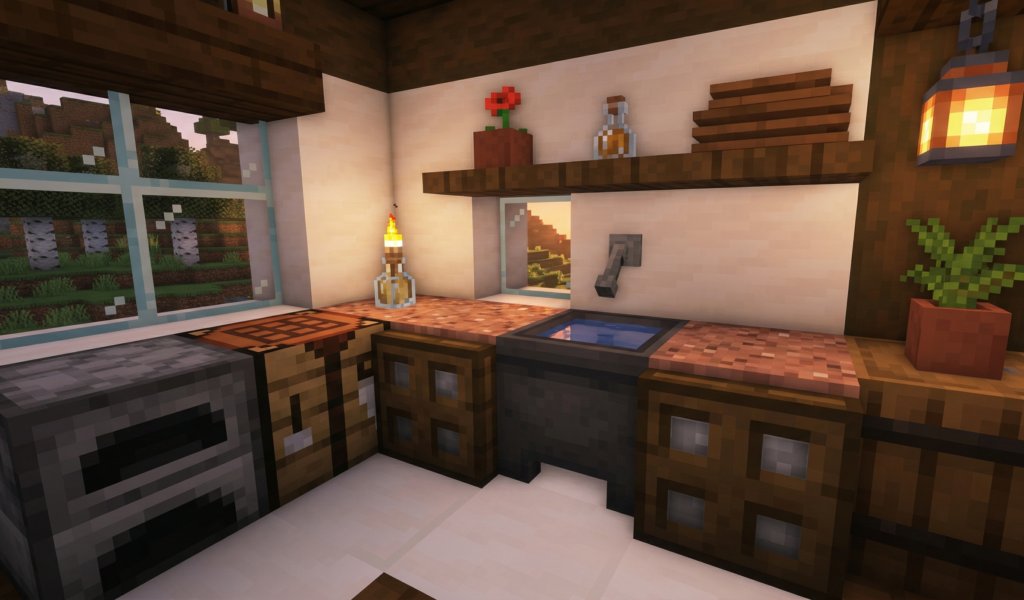 Easy Minecraft Kitchen Ideas
