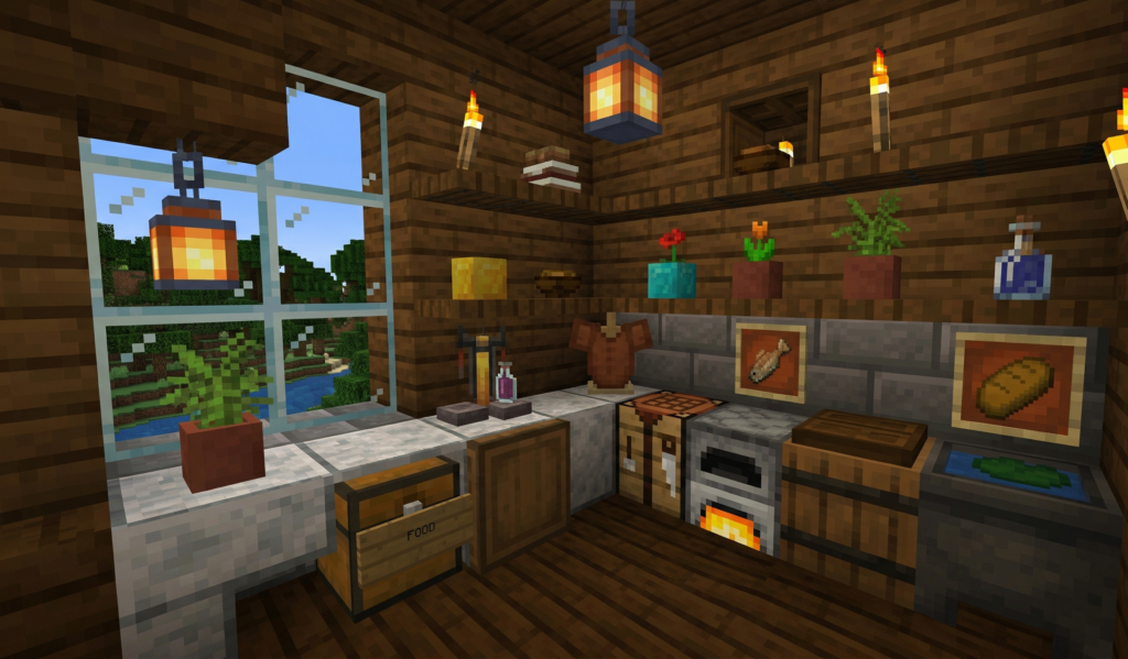 Easy Minecraft Kitchen Ideas
