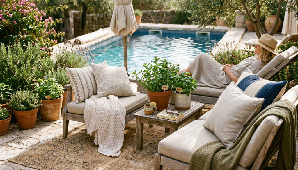 Planters Around Pool