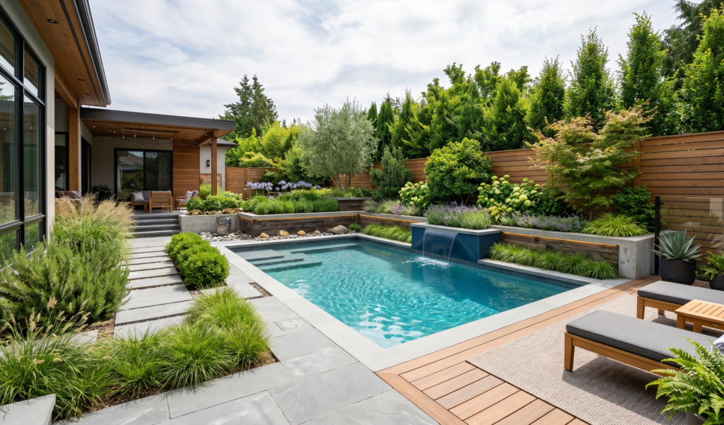 Planters Around Pool