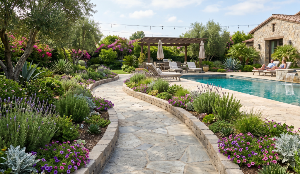 Planters Around Pool