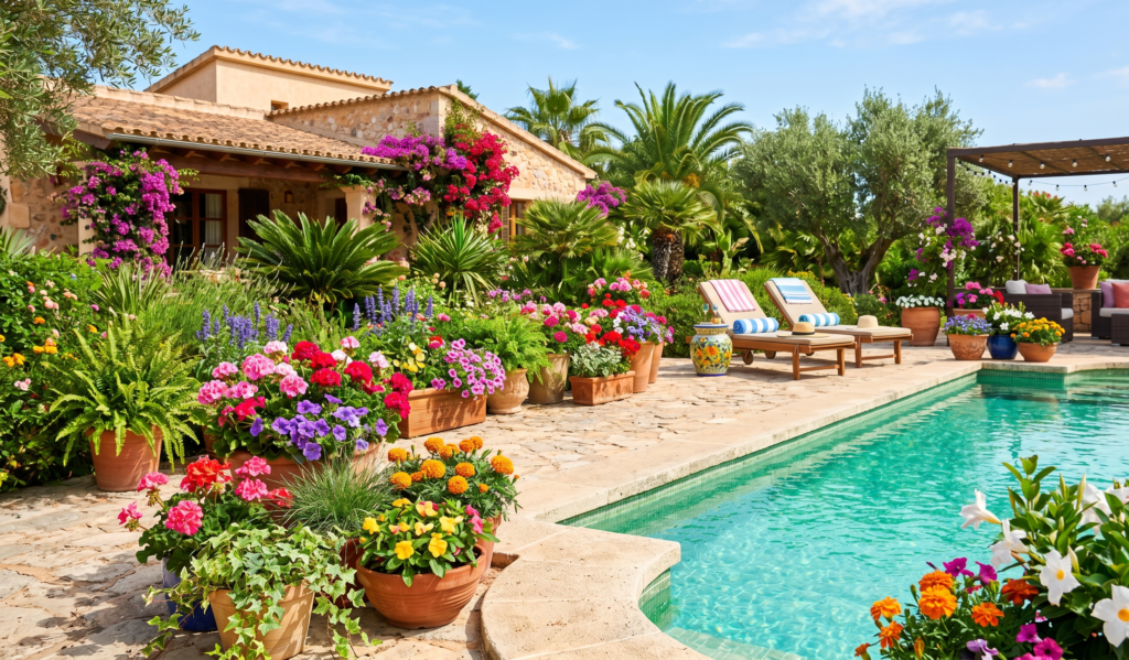 Planters Around Pool