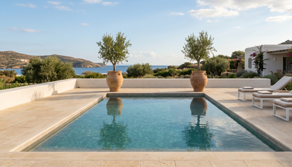Planters Around Pool