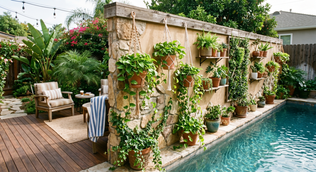 Planters Around Pool