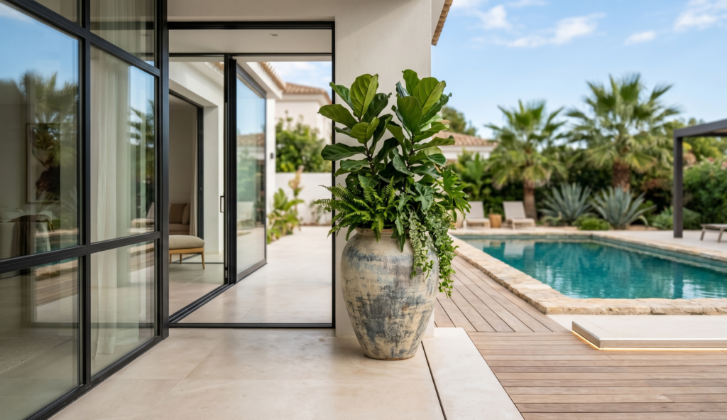 Planters Around Pool