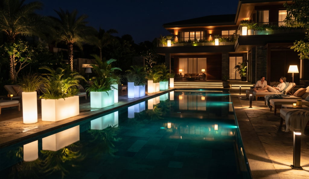 Planters Around Pool