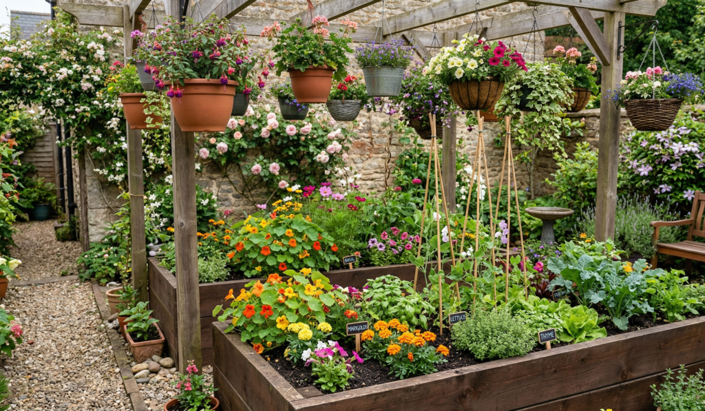 Small Garden Hacks Using Hanging Planters
