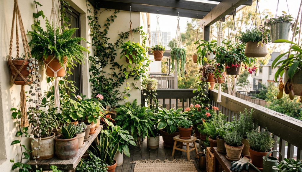 Small Garden Hacks Using Hanging Planters