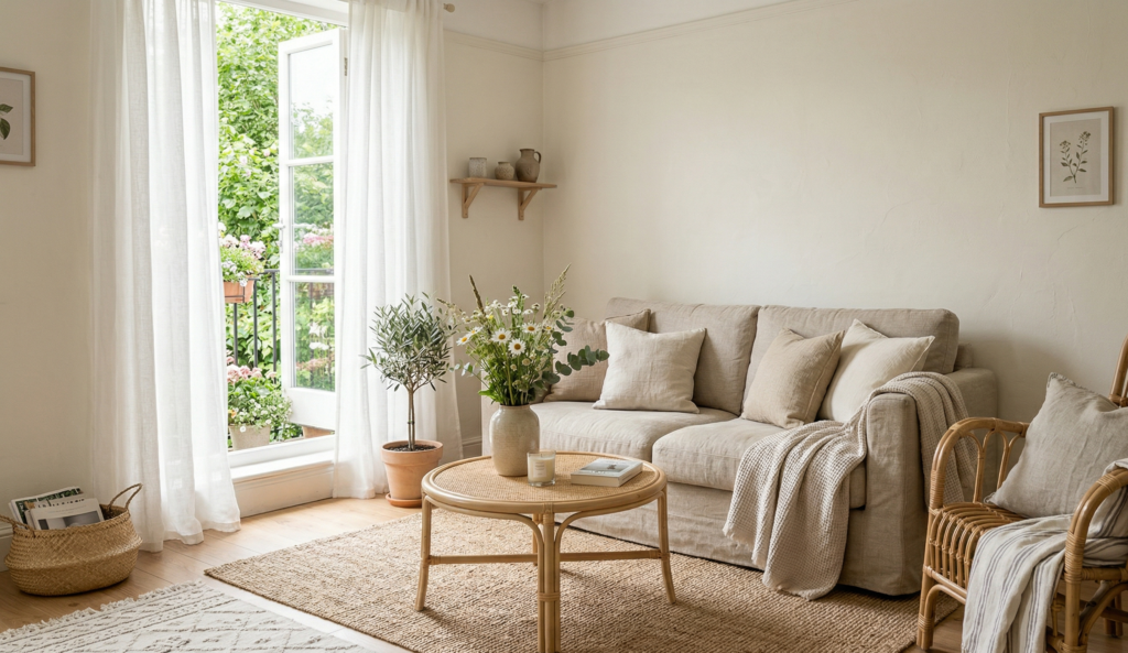 Small Living Room Summer Décor Ideas
