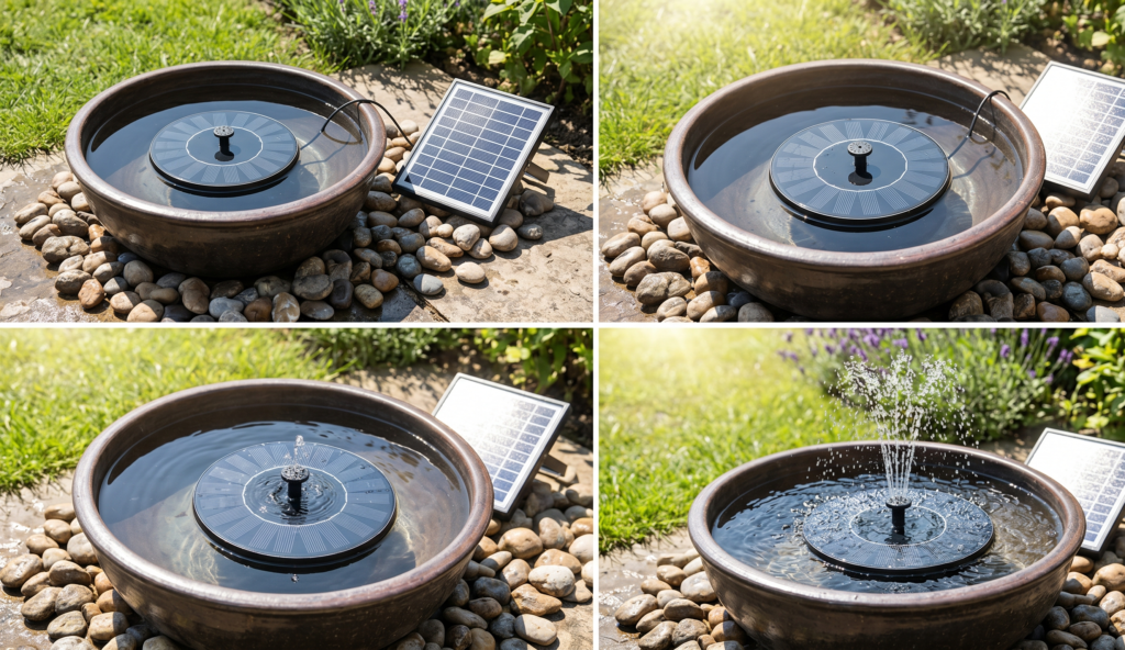 Solar Water Fountain