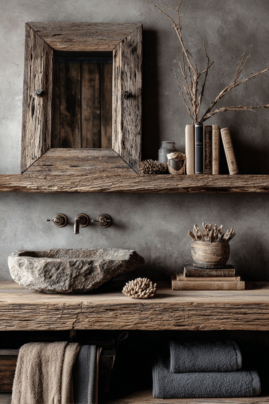 Embrace Rustic Wood Accents