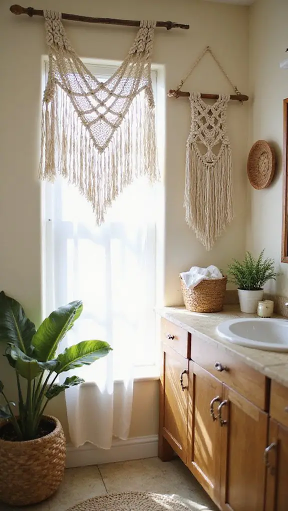 boho chic macram wall decor
