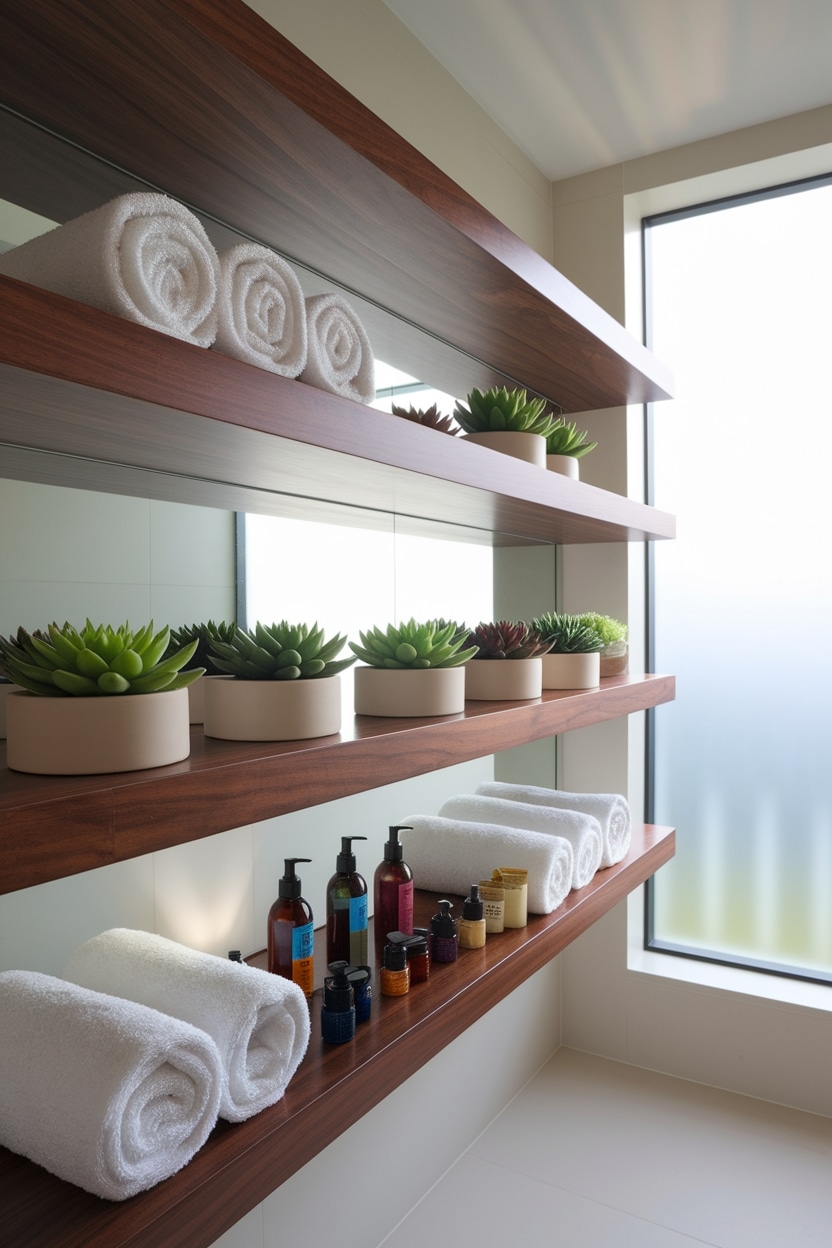 stylish shelving for storage