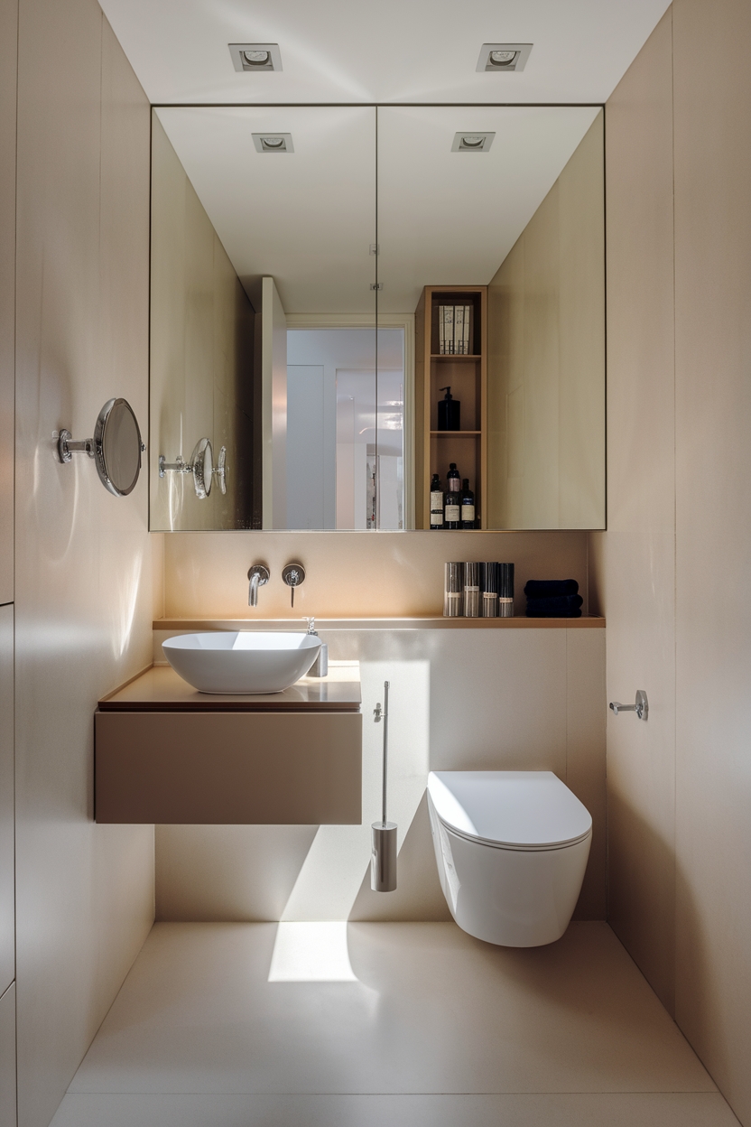 wall mounted fixtures maximize space