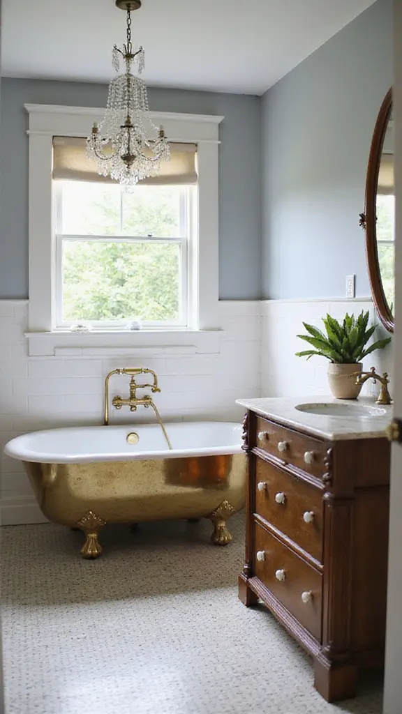 vintage elegance in bathrooms
