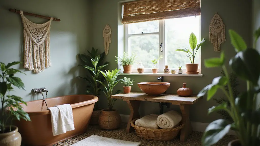 bohemian earthy color scheme