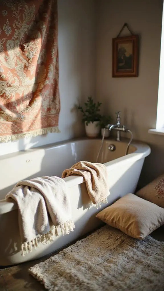 layered boho textile comfort