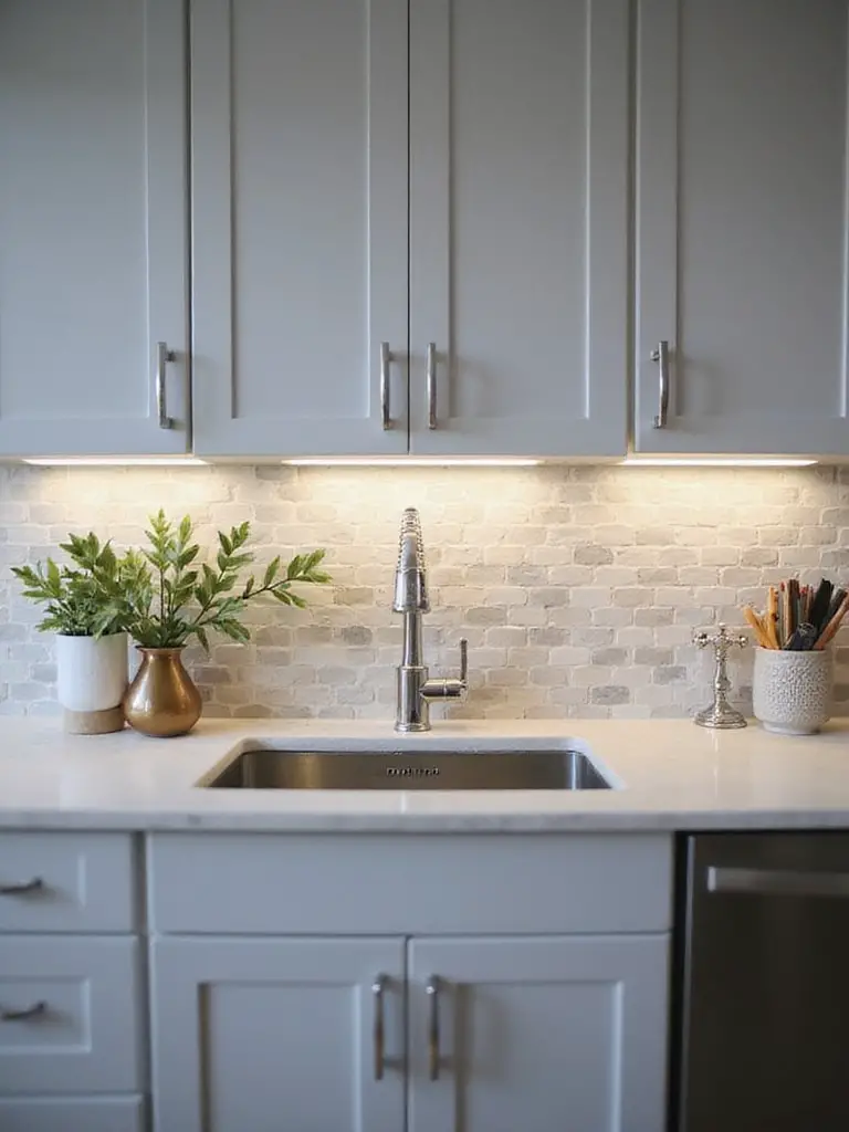 stylish peel and stick backsplash