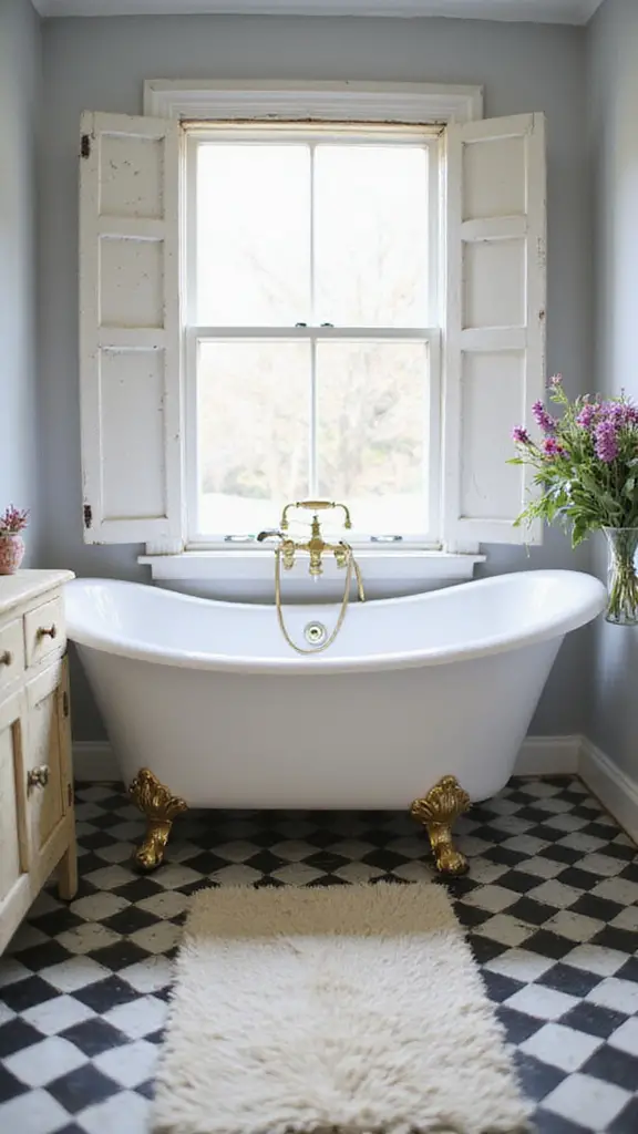 vintage elegance in bathrooms