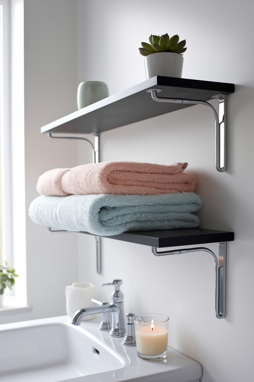 lack shelf towel rack