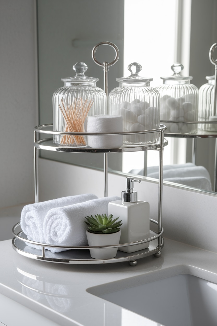 maximize bathroom organization stylishly