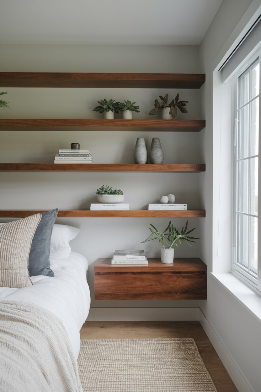 mount shelves on walls