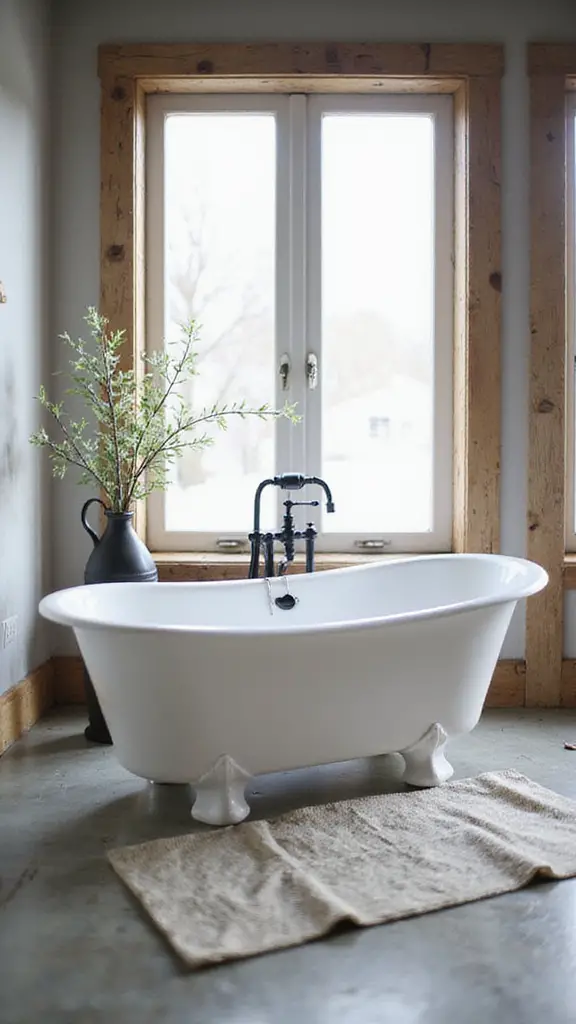 elegant farmhouse bathtub designs