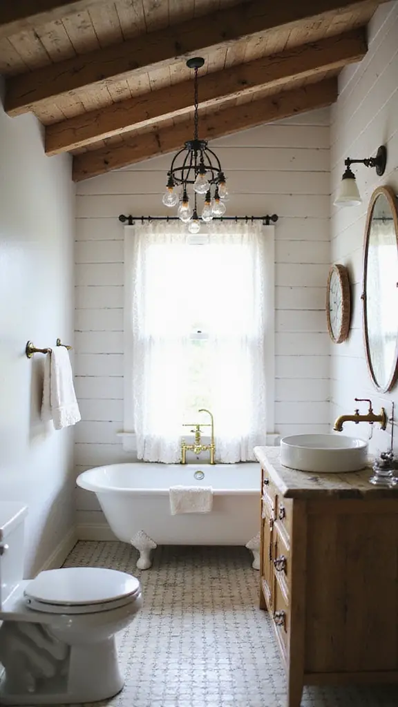 vintage fixtures enhance warmth