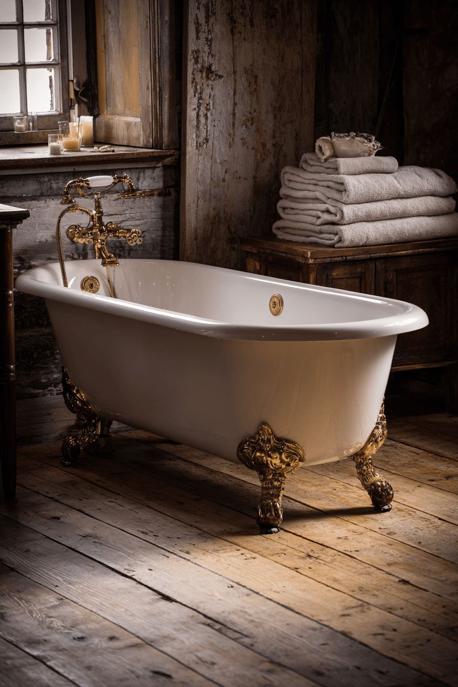 Opt for a Vintage Clawfoot Tub
