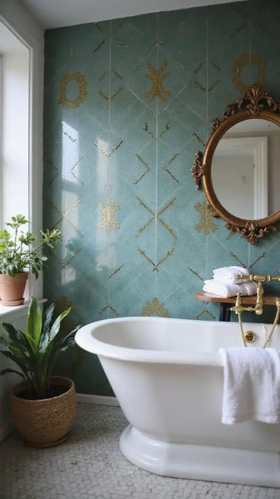 elevate bathroom with statement tiles