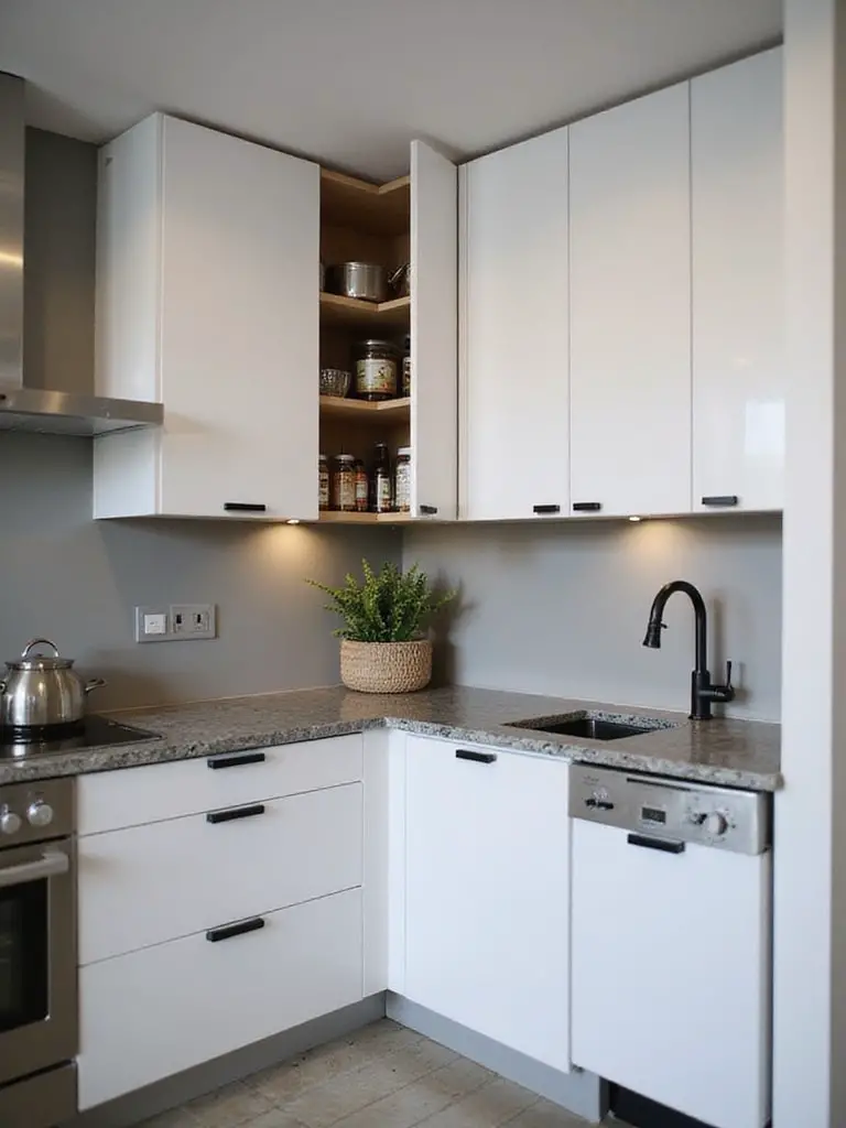 maximize kitchen corner space