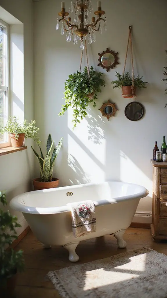 vintage treasures enhance bathrooms