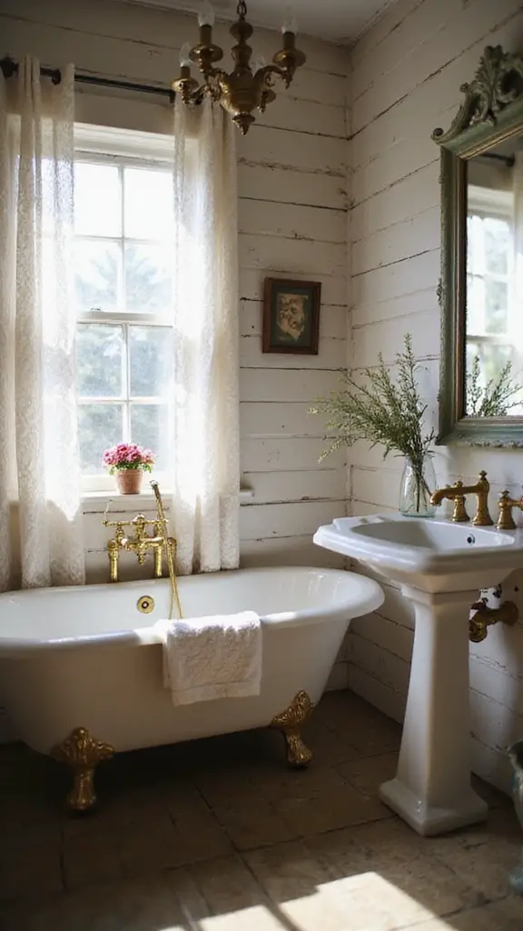 nostalgic farmhouse bathroom design