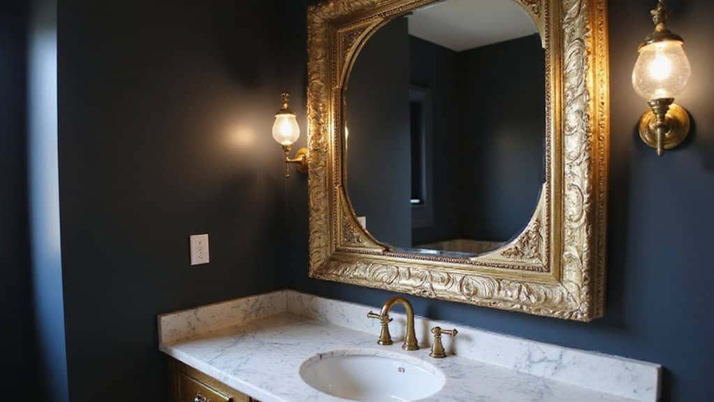 enhance bathroom with mirrors